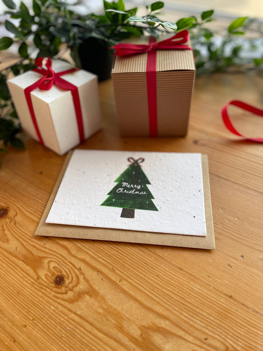 Plantable Greeting Card - Sparkly Christmas Tree