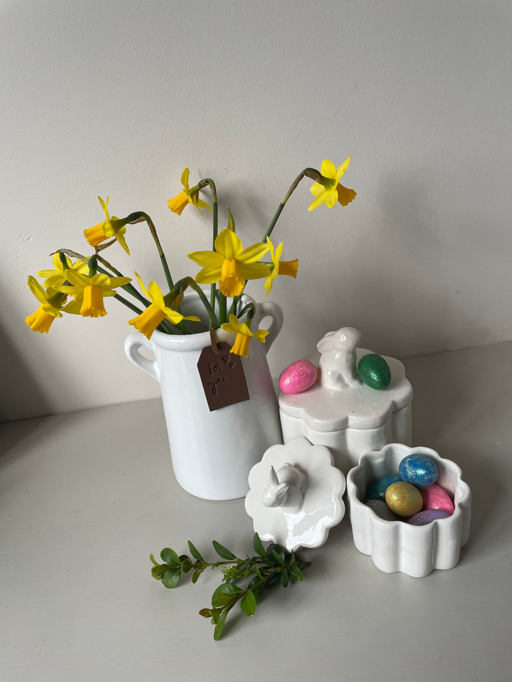 White Rabbit Storage jar, 9.5cm