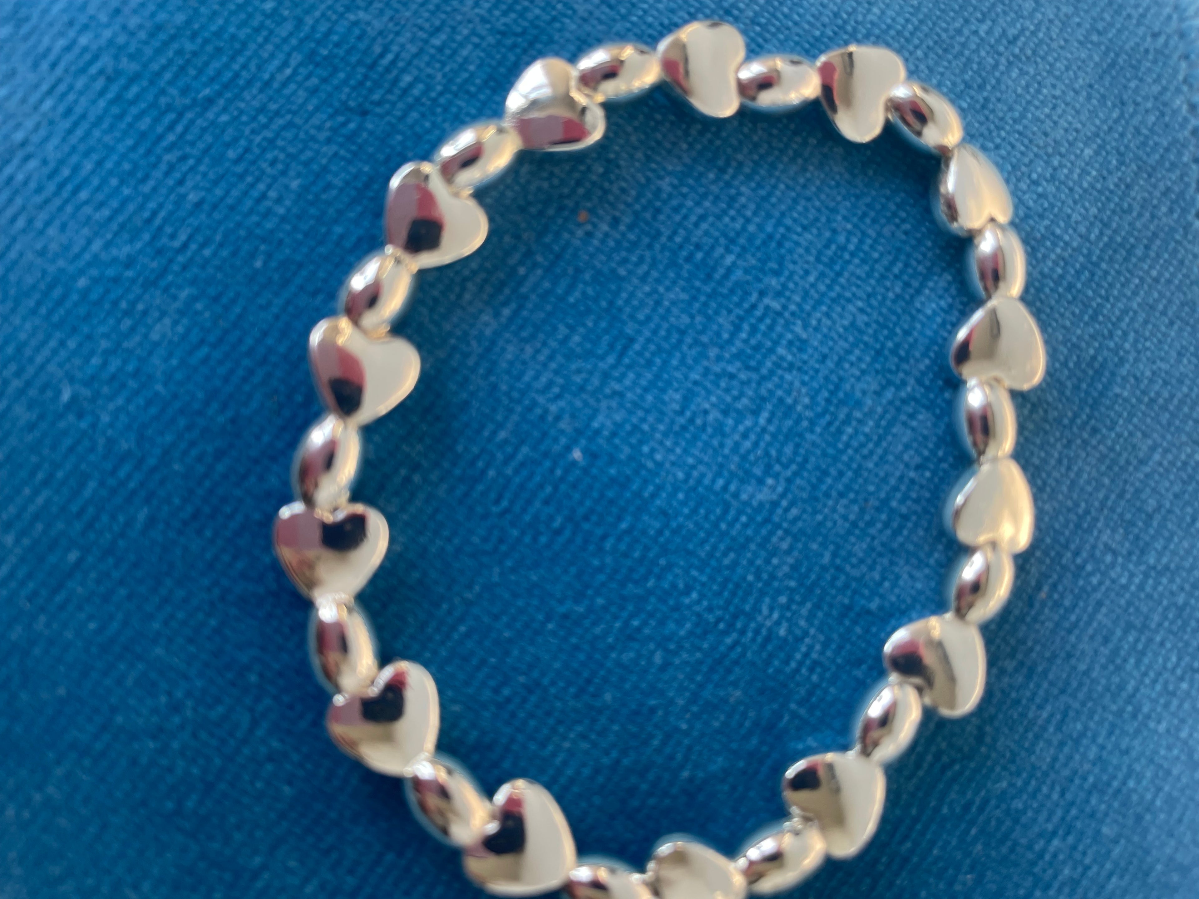 Jess &  Lou Silver Mini Hearts & Beads Bracelet | Simple Timeless Jewellery | Sky & Leaf