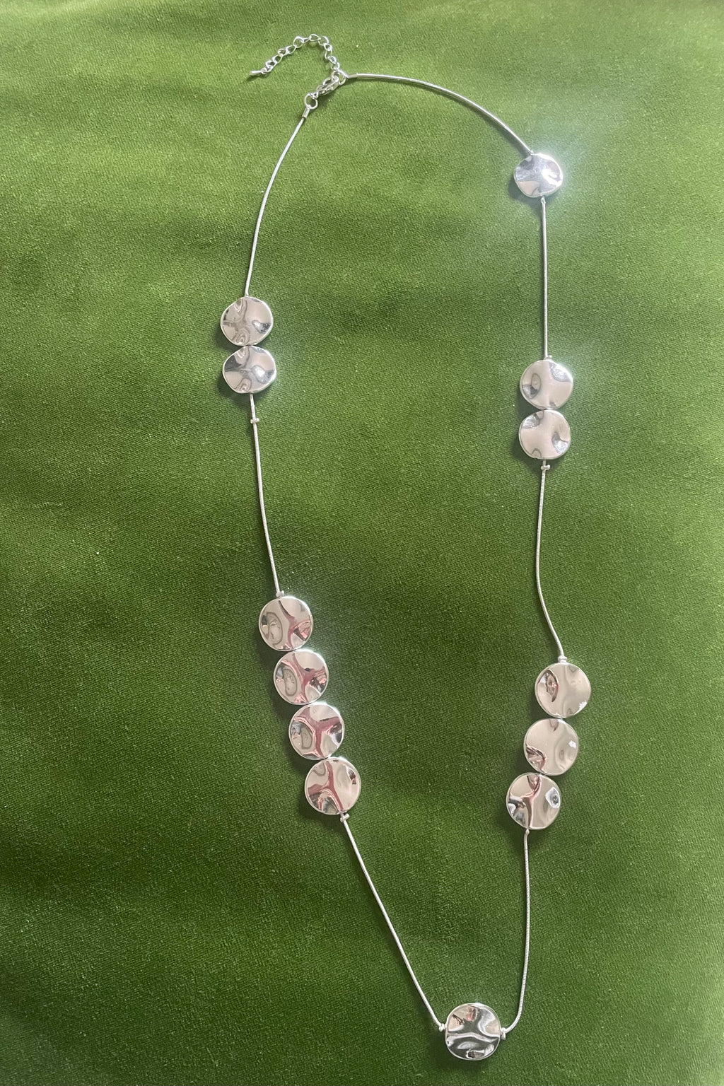 Jess &  Lou Round Cascading Discs on Fine Chain Necklace | Simple Timeless Jewellery | Sky & Leaf