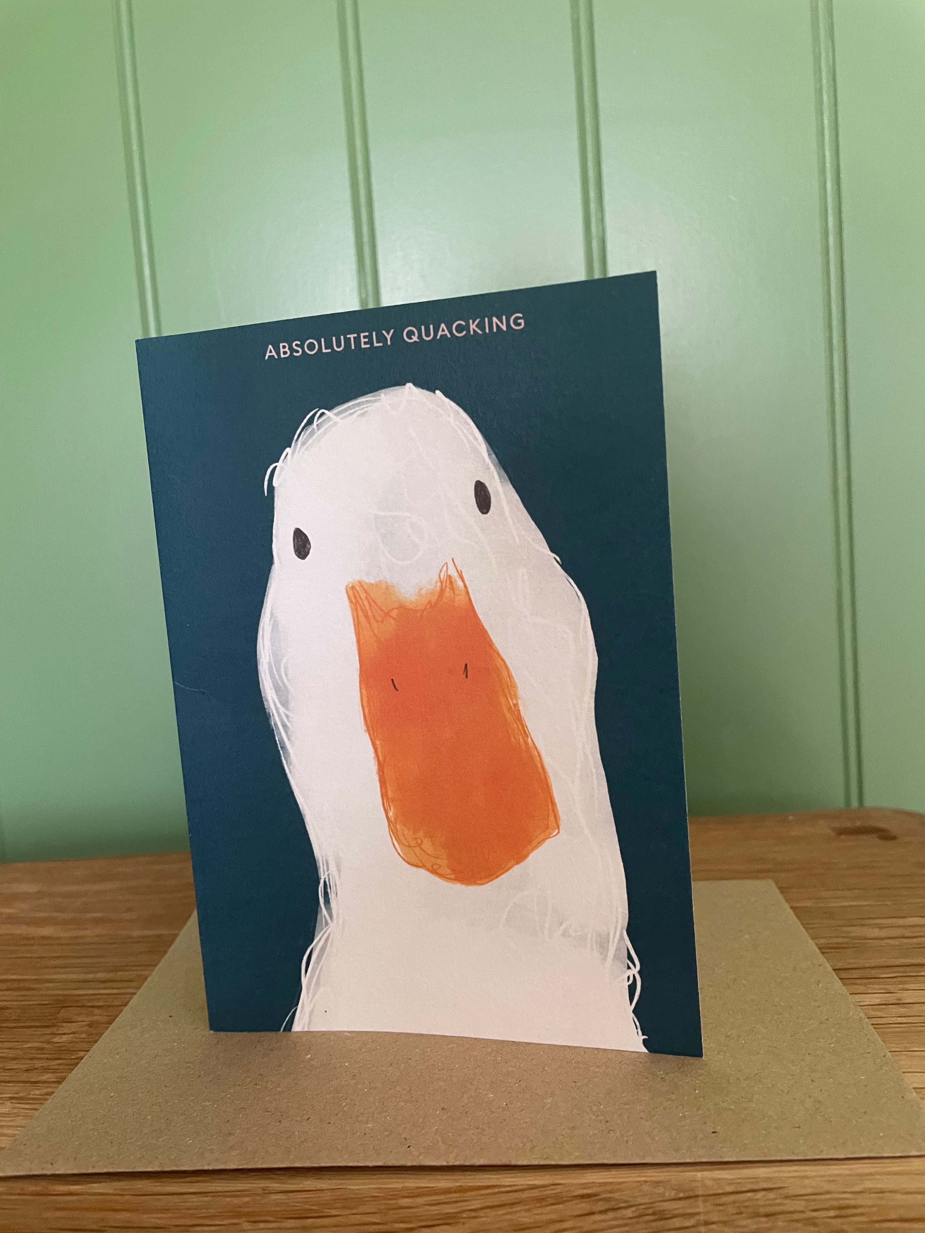 Absolutely Quacking Duck Card | Stationery