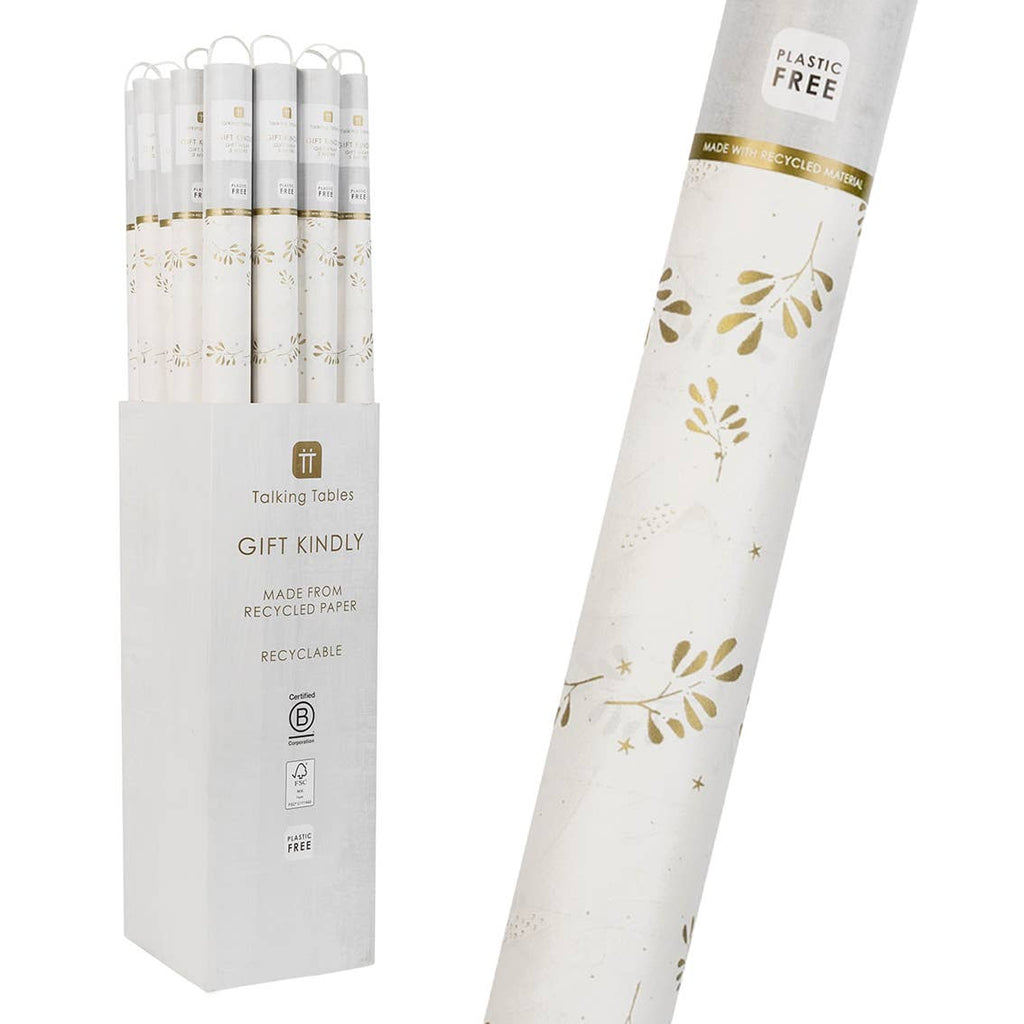 Mistletoe Recycled Christmas Wrapping Paper | 3m |