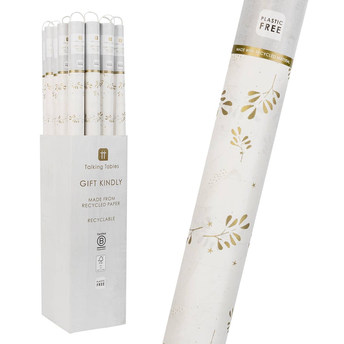 Mistletoe Recycled Christmas Wrapping Paper | 3m |