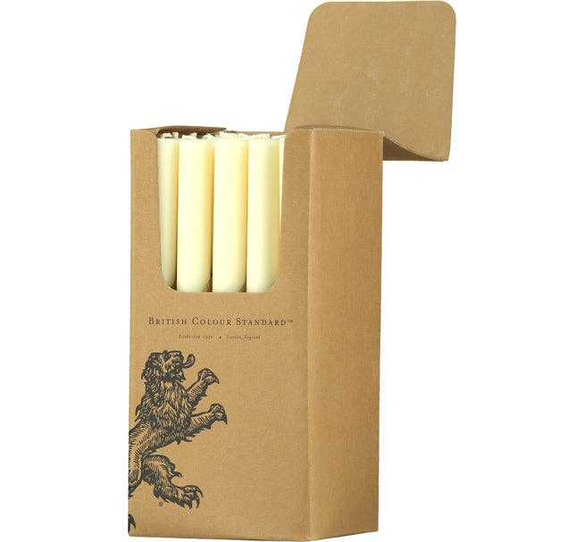 Pearl White Eco Dinner Candles, 25 per pack