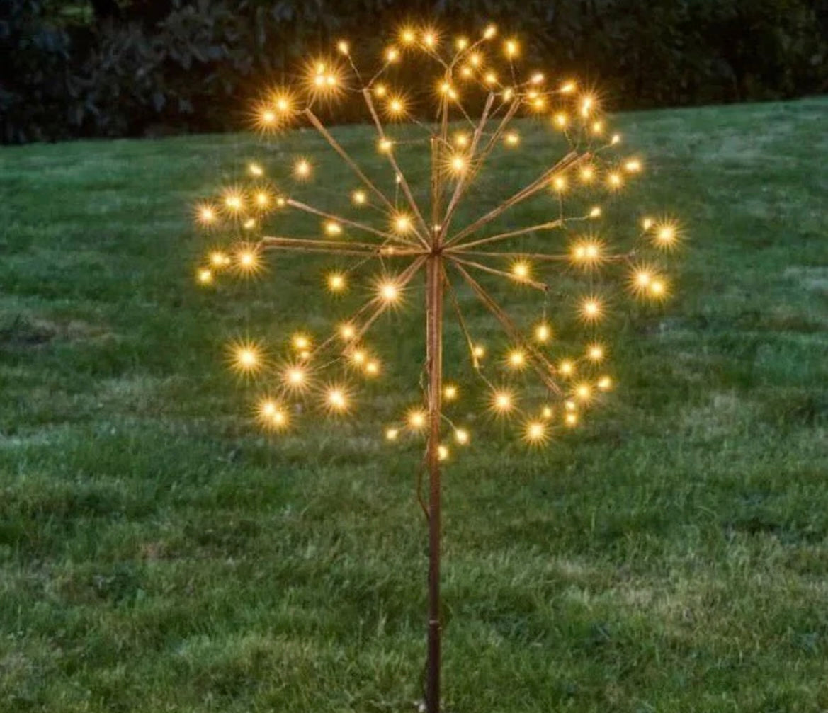 Twilight Solar LED Dandelion Garden Light – Warm White Outdoor Decorative Light
