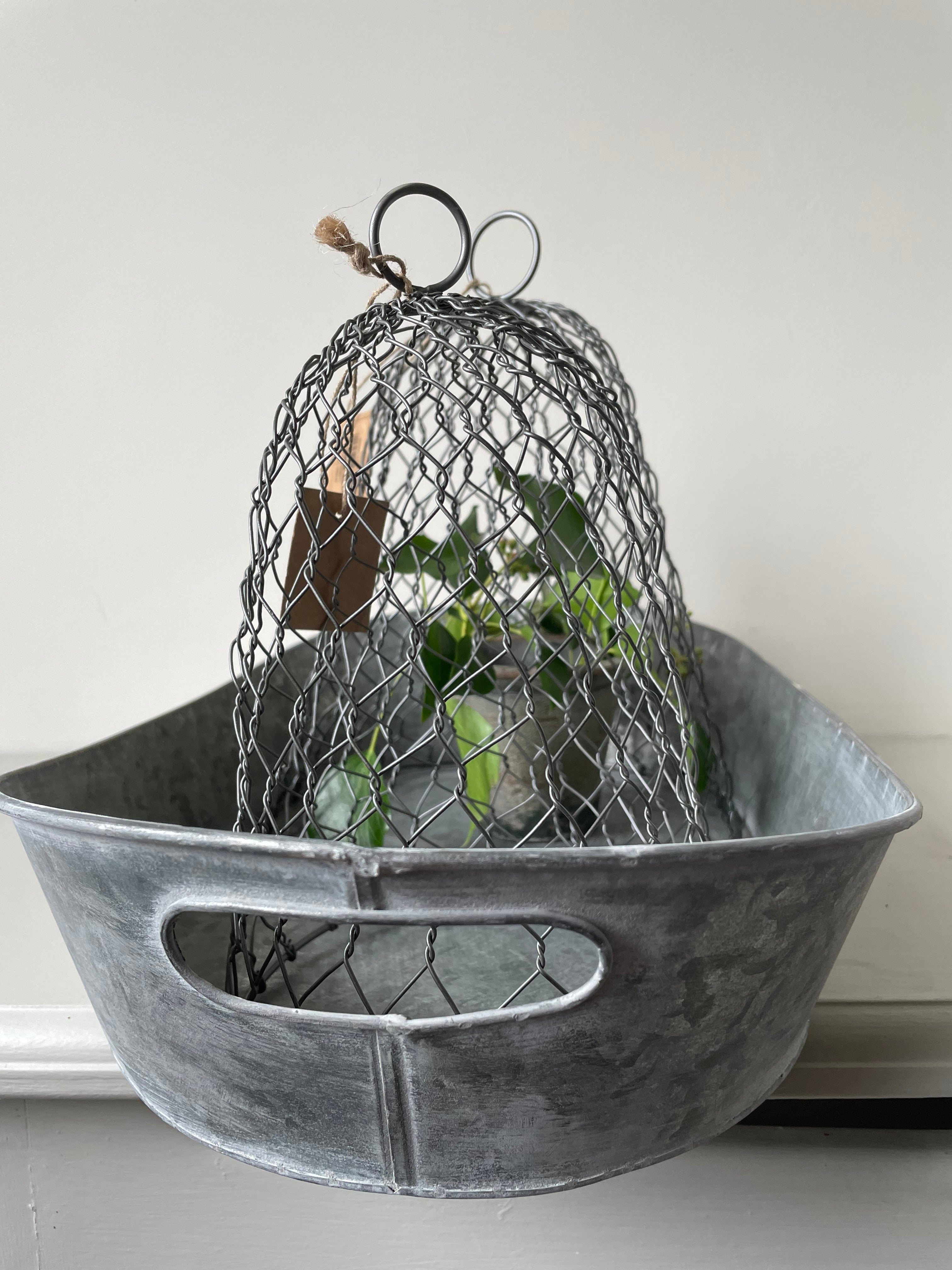 Rustic Garden Zinc Cloche