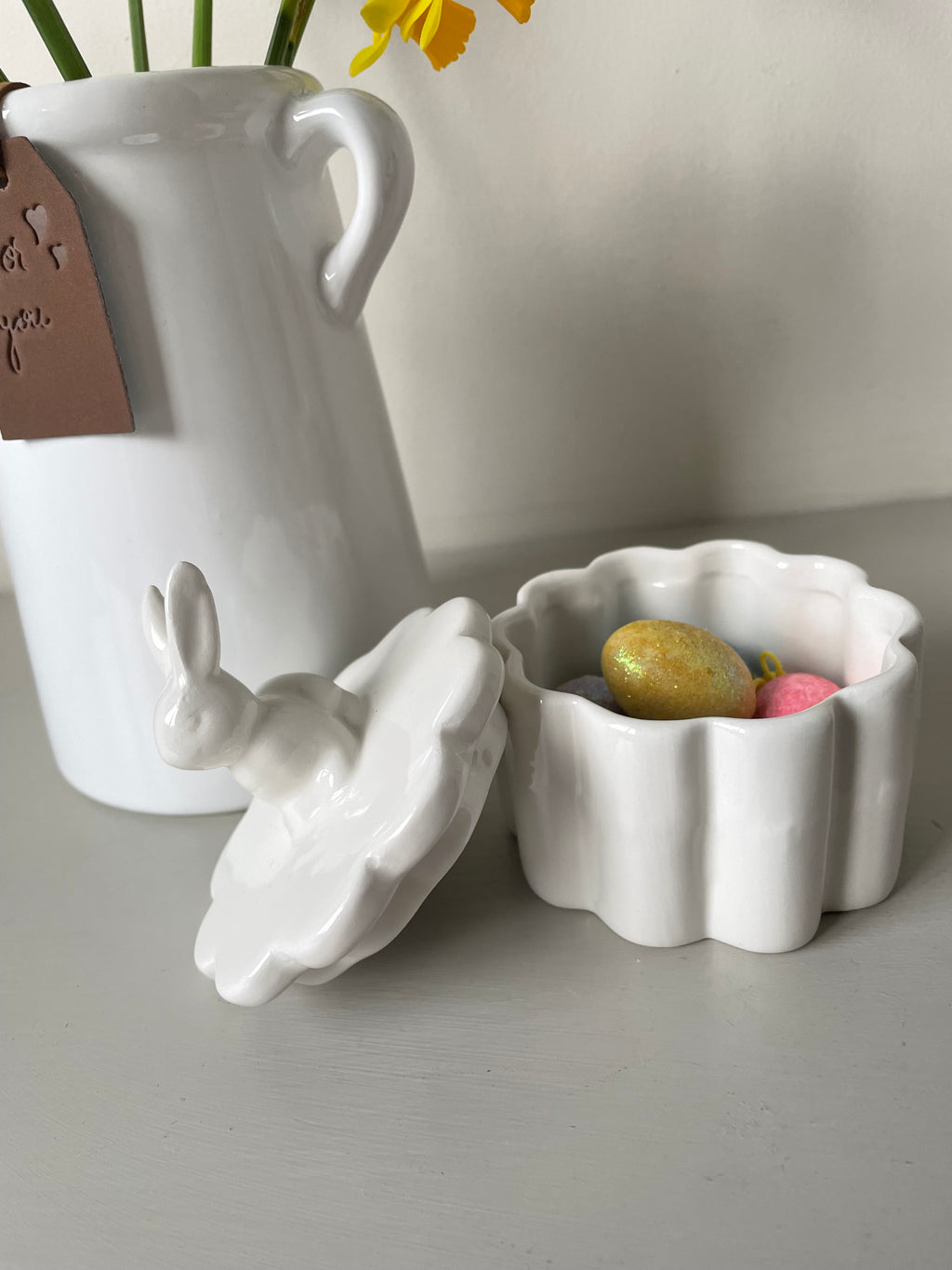 White Rabbit Storage jar, 9.5cm