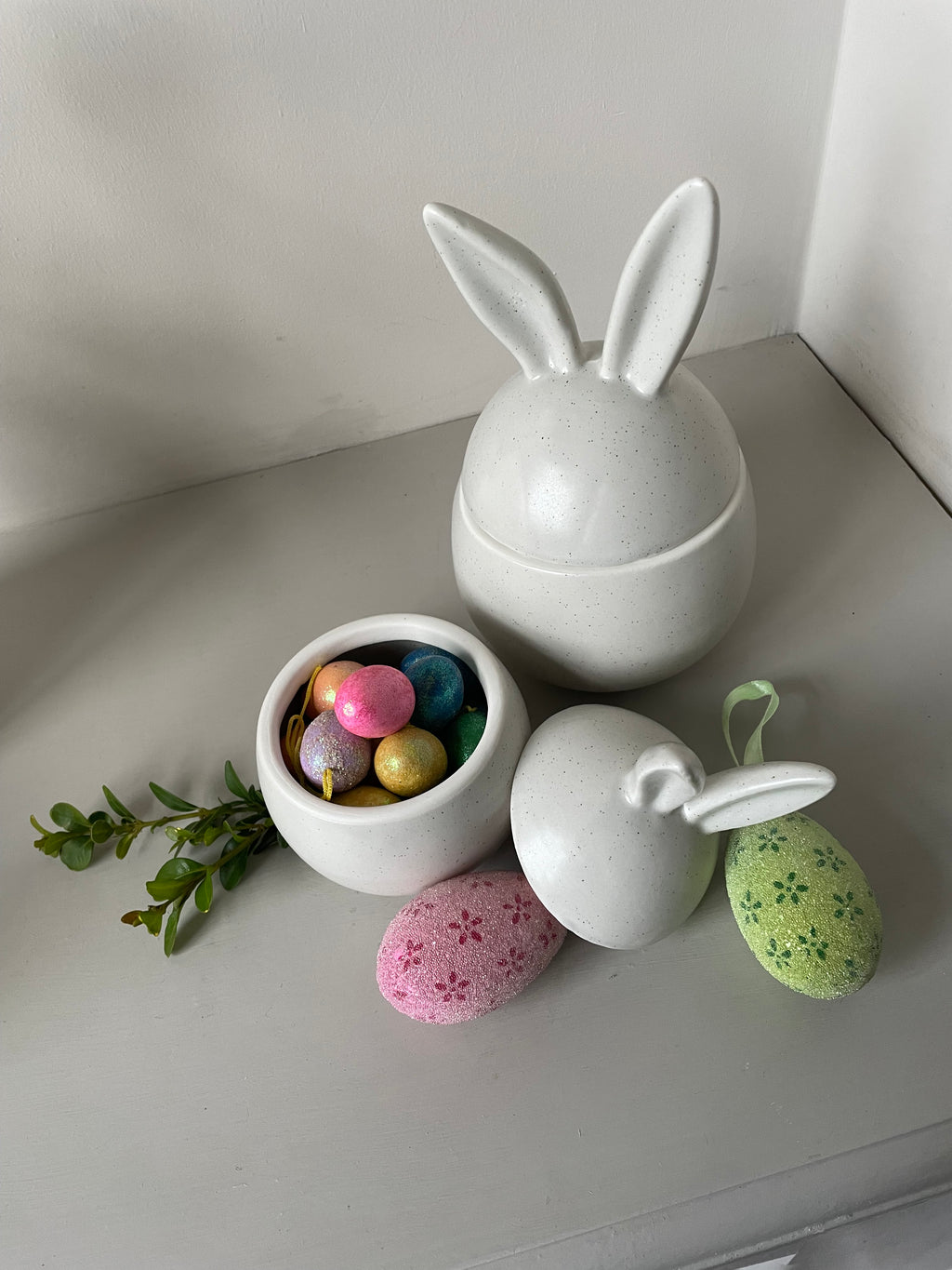 Speckled Bunny Pots, 13cm