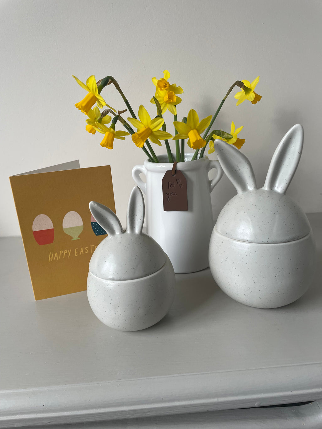 Speckled Bunny Pots, 13cm