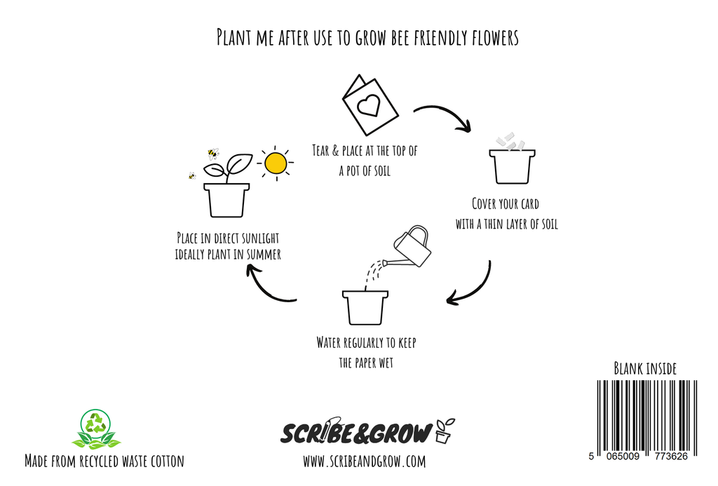 Plantable Greeting Card - Sparkly Christmas Tree