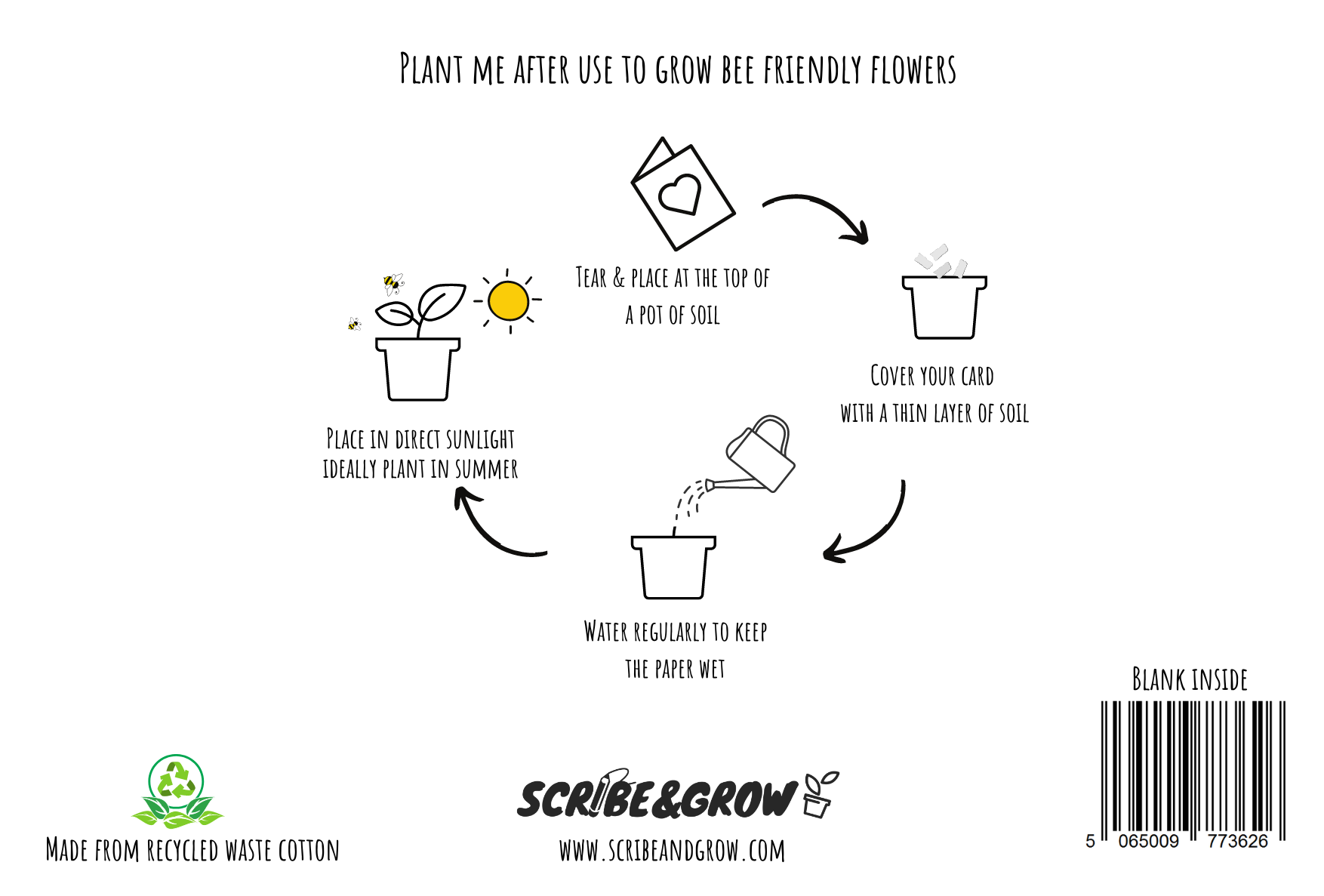 Plantable Greeting Card - Sparkly Christmas Tree