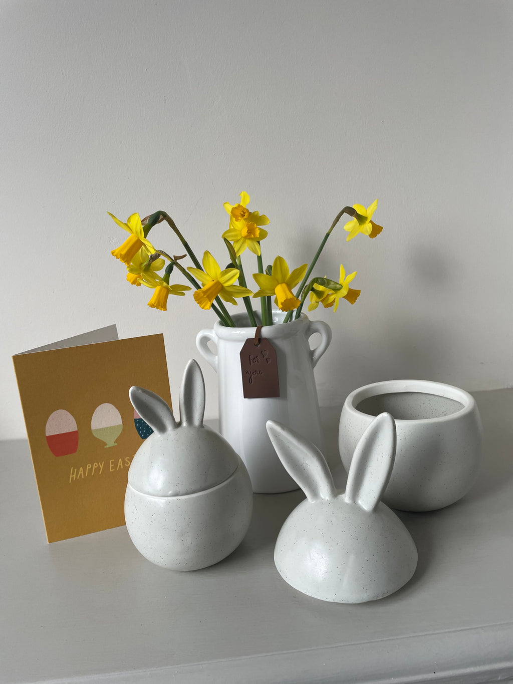 Speckled Bunny Pots, 13cm