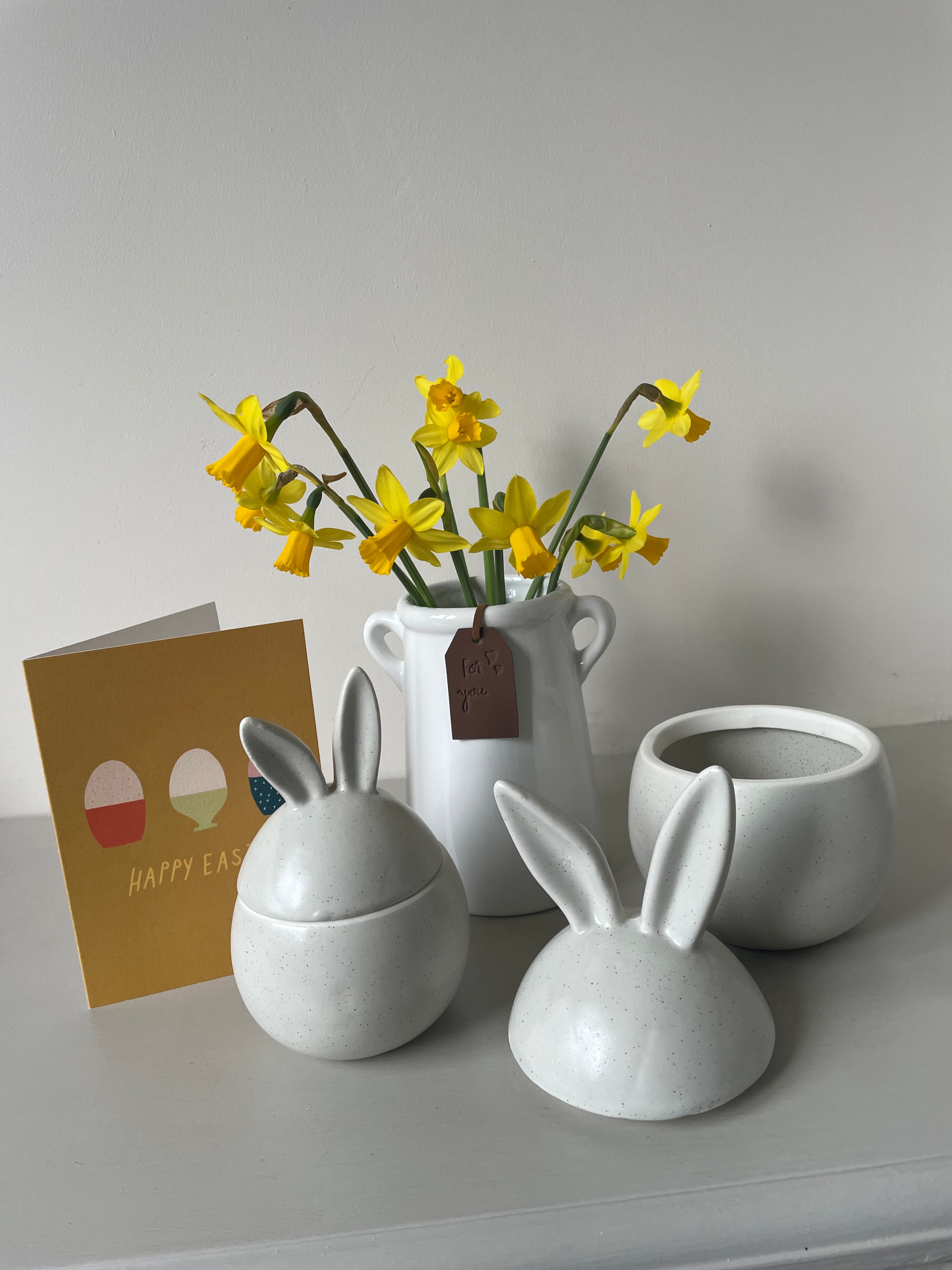 Speckled Bunny Pots, 13cm