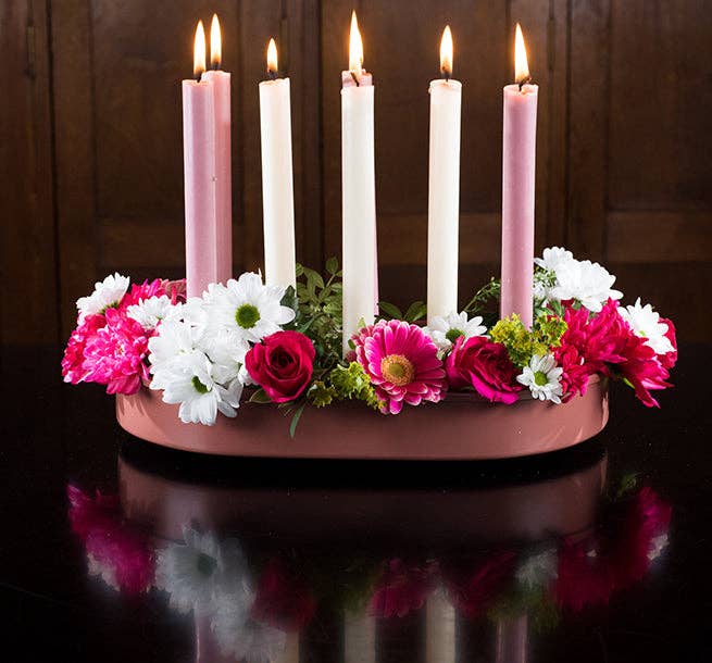 Pearl White Eco Dinner Candles, 25 per pack