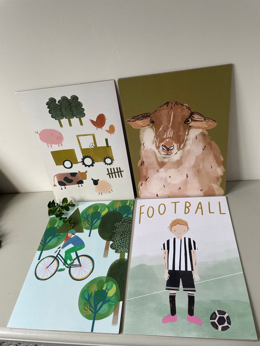 Plewsy Bike in a Forest A4 Print – Sustainable British Wall Art | Stationery