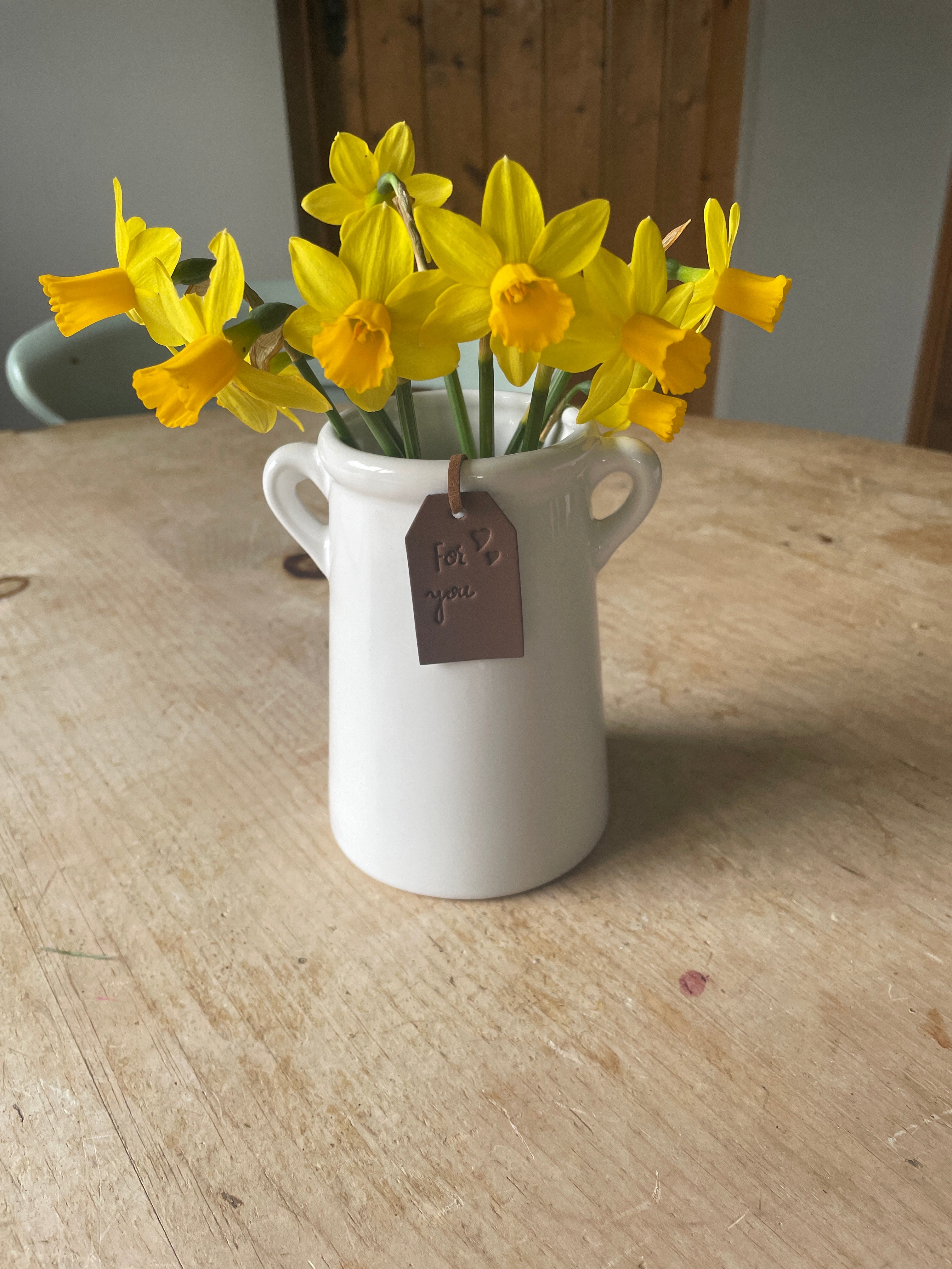 For You White Vase, 14cm