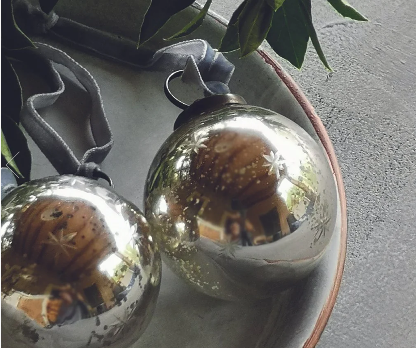 Vintage Glass Tree Ornaments Etched Stars