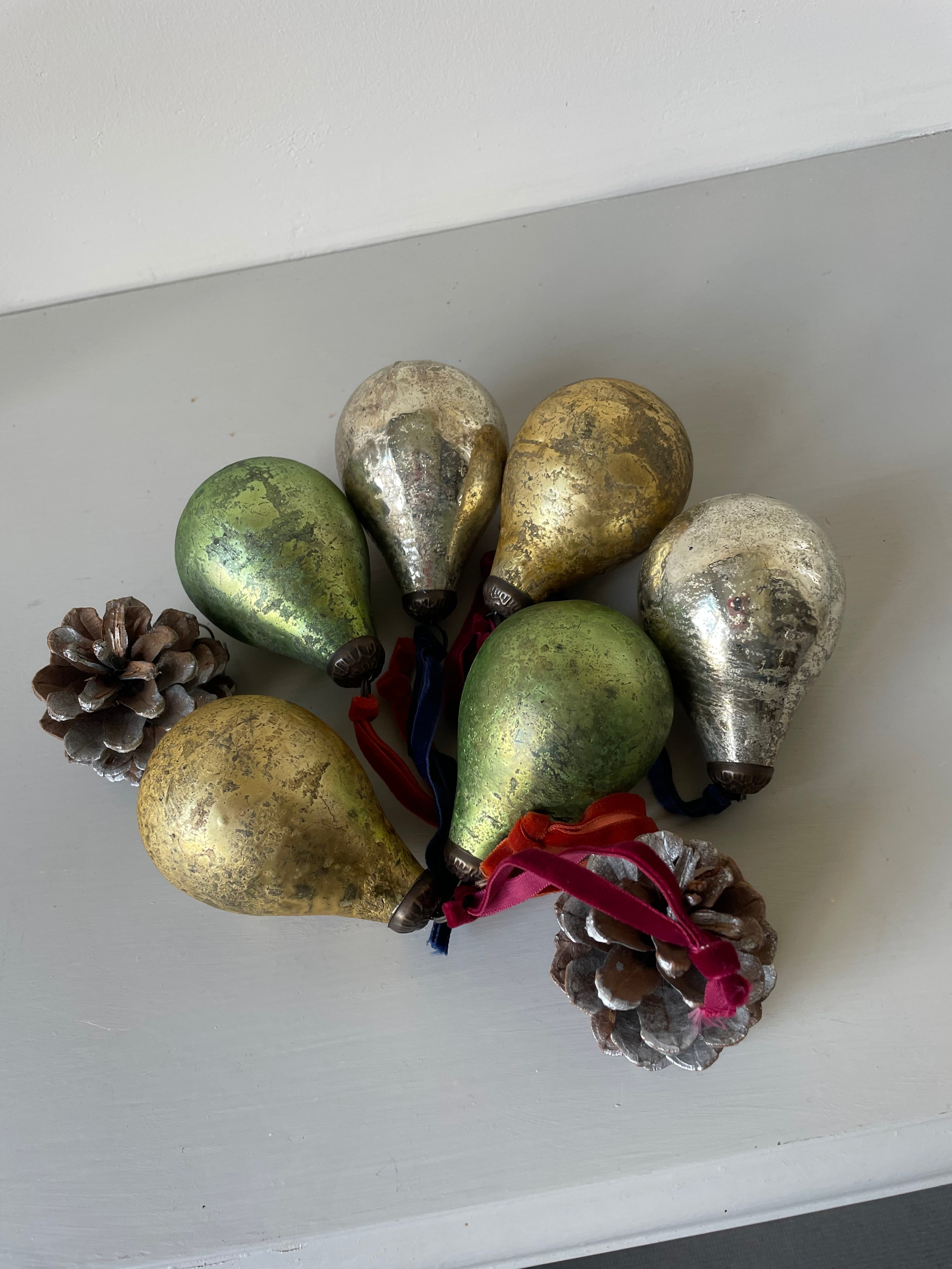 GLASS PEAR DECORATION ANTIQUE