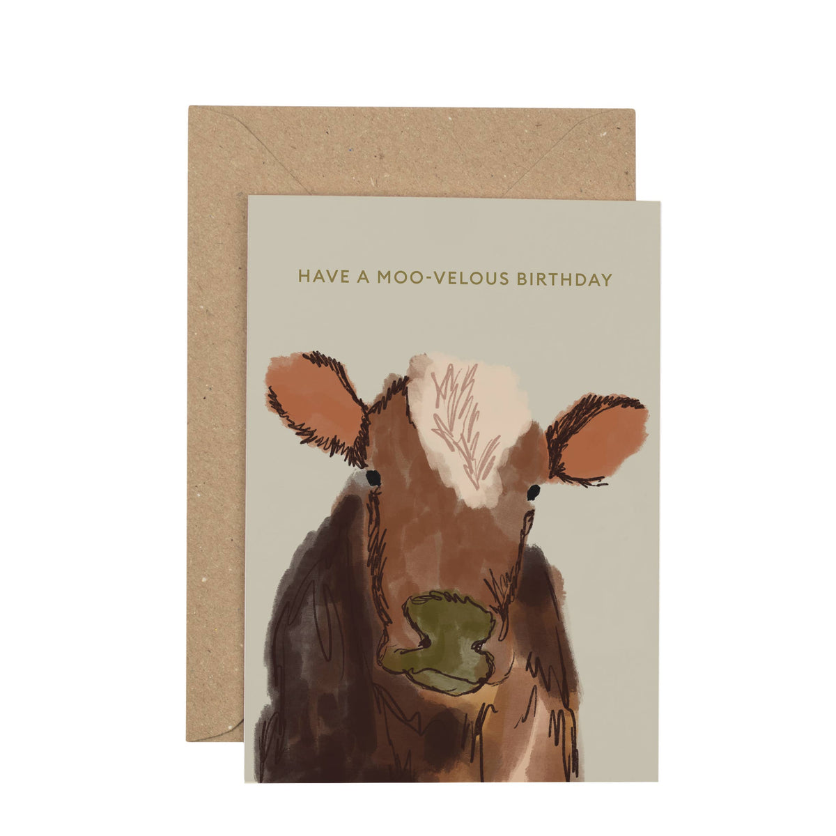 Have a Moo-velous Birthday cow card