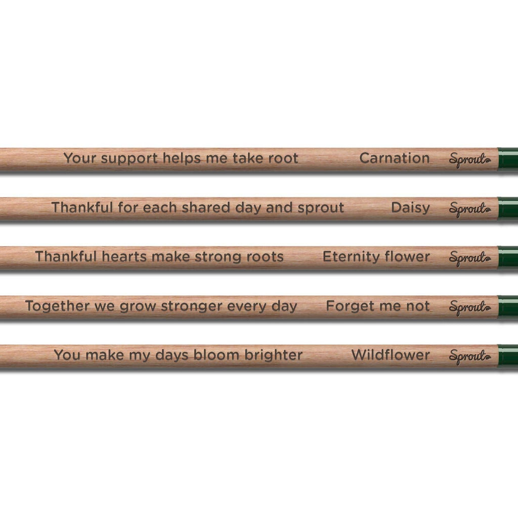 SproutWorld Plantable Pencils | Thank you · 5 pack