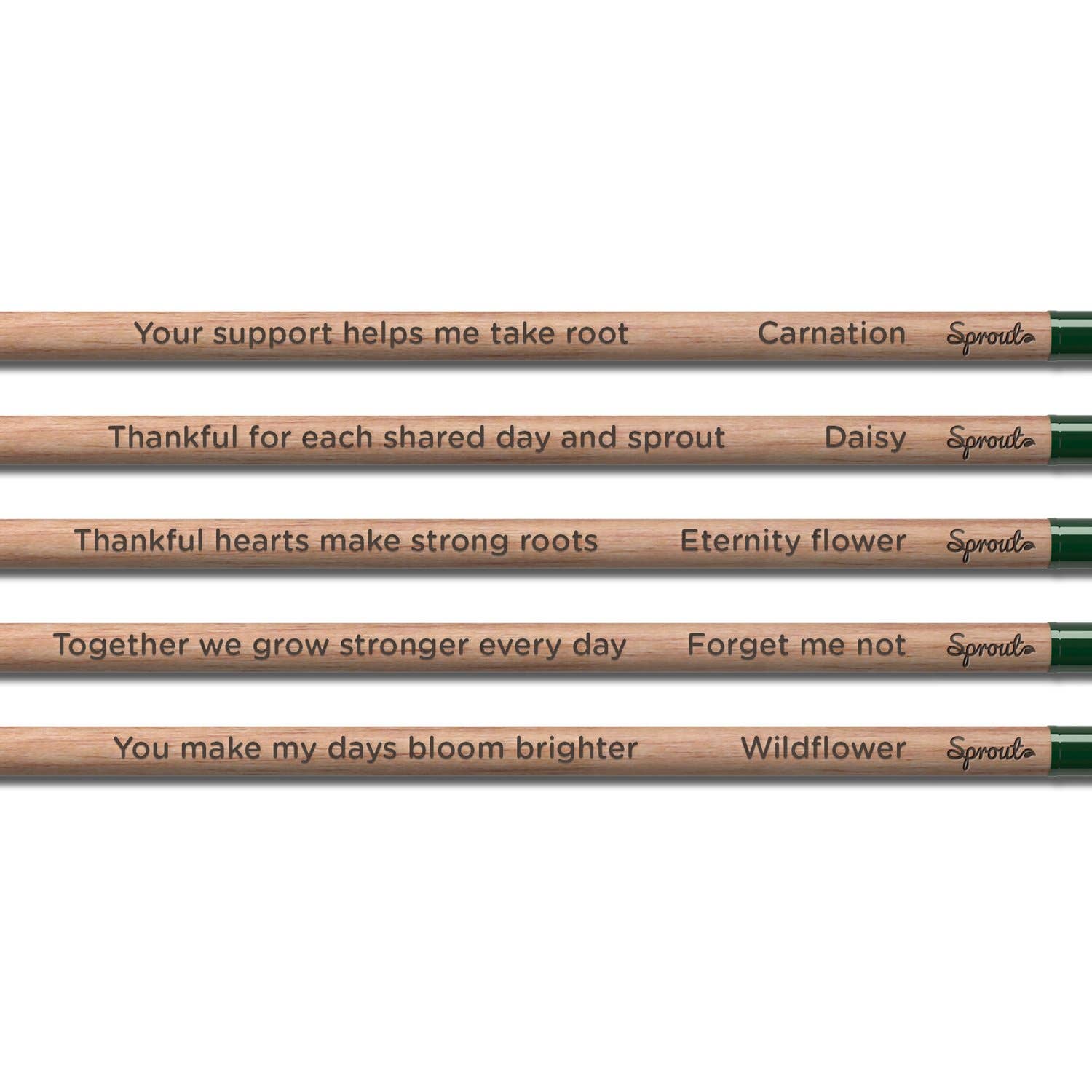 SproutWorld Plantable Pencils | Thank you · 5 pack