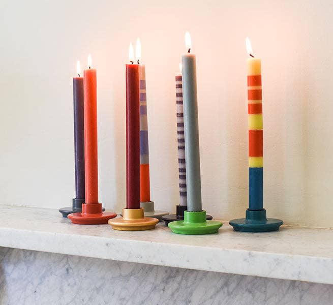Small Pearl White Candleholder