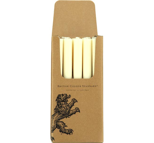 Pearl White Eco Dinner Candles, 25 per pack