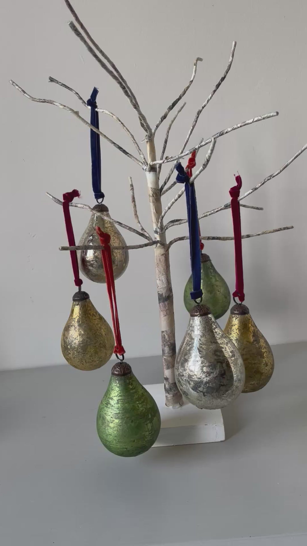 GLASS PEAR DECORATION ANTIQUE