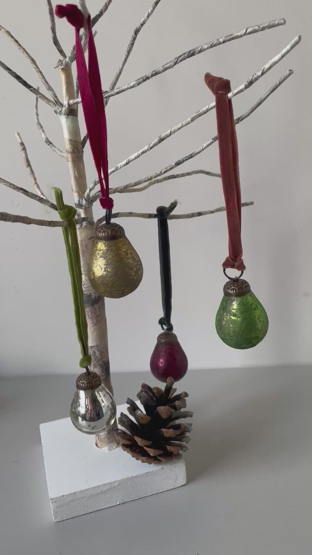 GLASS PEAR DECORATION ANTIQUE