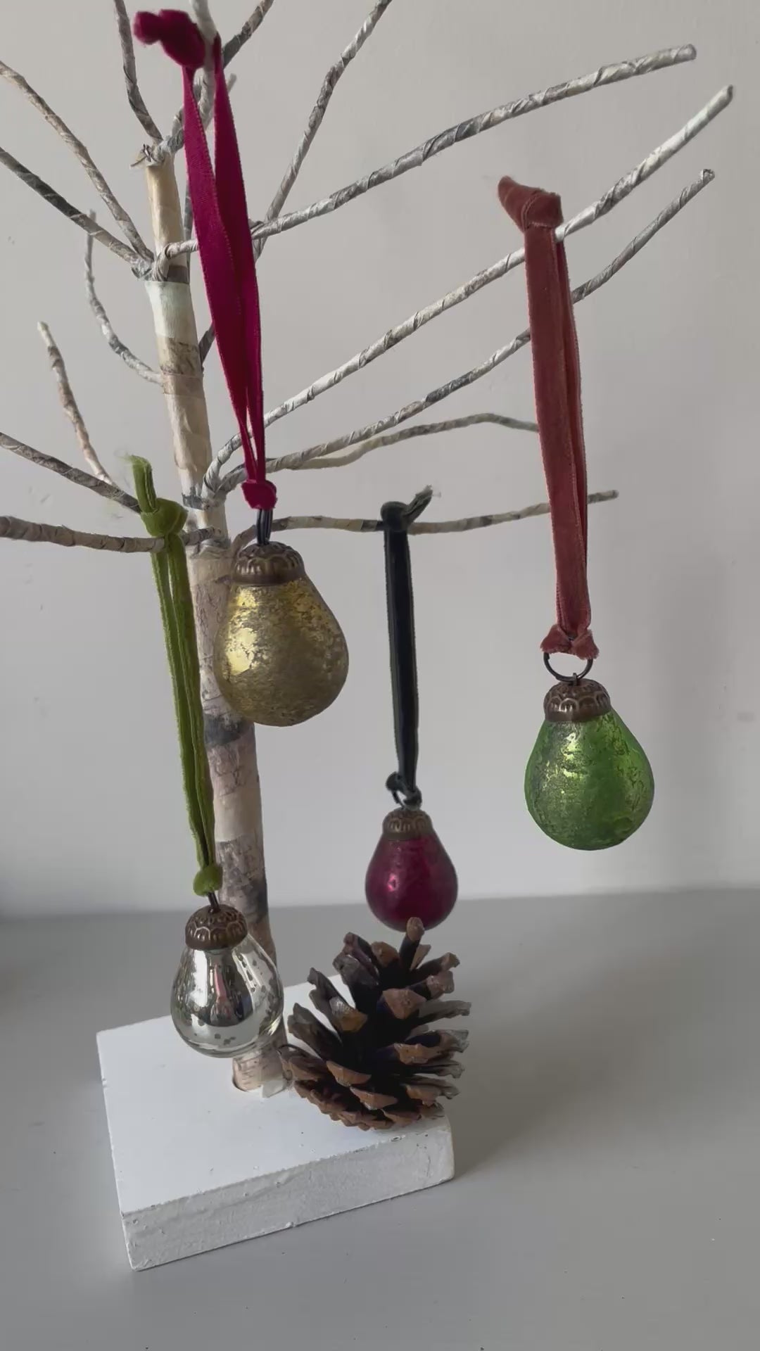 GLASS PEAR DECORATION ANTIQUE